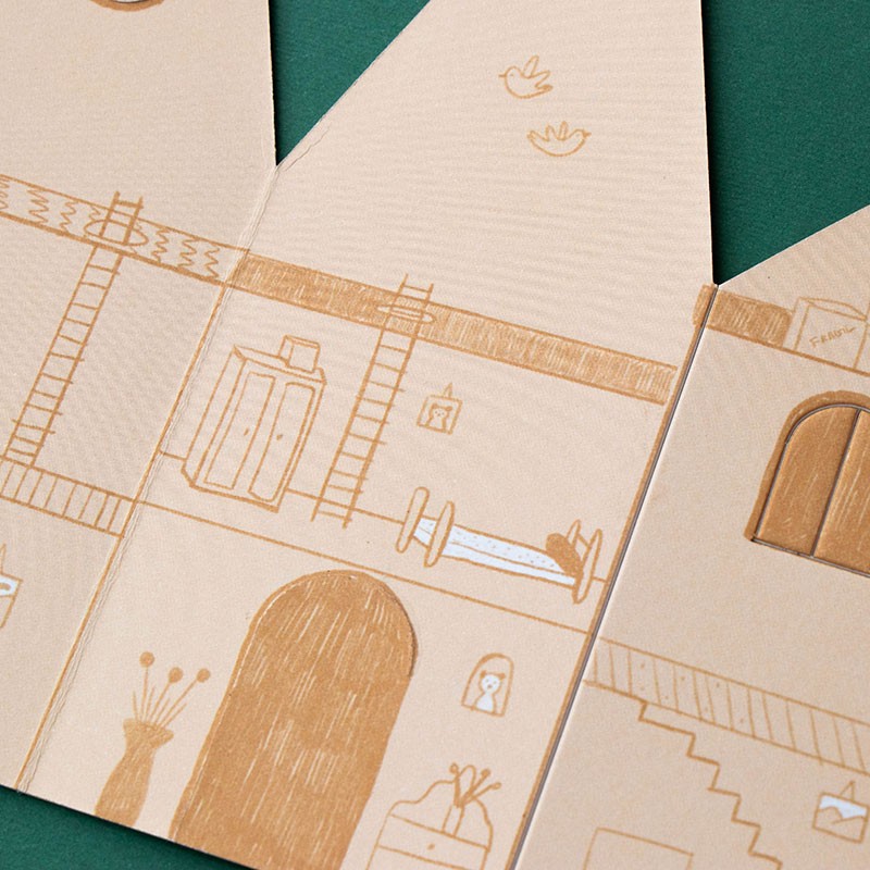 Creative houses sticker activity